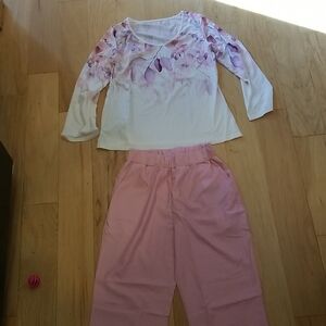 Floral top and pants